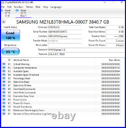 Samsung 3.84TB M. 2 22110 PM983 MZ-1LB3T80 SSD PCIe Gen3x4 NVMe MZ1LB3T8HMLA-0007