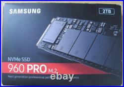Samsung 960 PRO Series 2TB PCIe NVMe M. 2 Internal SSD (MZ-V6P2T0BW) Unused