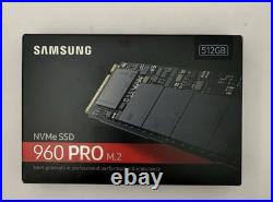 Samsung 960 Pro 512GB M. 2 Internal SSD MZ-V6P512BW NVMe FACTORY SEALED