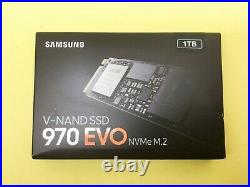 Samsung 970 EVO 1TB NVMe PCIe M. 2 2280 V-NAND SSD MZ-V7E1T0BW New
