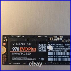 Samsung 970 EVO Plus 1TB NVMe M. 2 SSD MZ-V7S1T0 Tested Wiped Report Attached