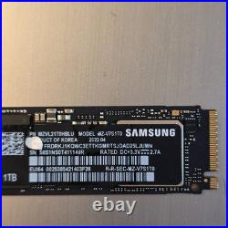 Samsung 970 EVO Plus 1TB NVMe M. 2 SSD MZ-V7S1T0 Tested Wiped Report Attached