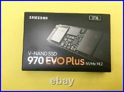 Samsung 970 EVO Plus 2TB PCIe NVMe M. 2 Internal SSD MZ-V7S2T0B/AM New Open
