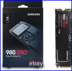 Samsung 980 PRO 1TB SSD, PCIe 4.0 x 4 M. 2, M. 2 2280 Internal Solid State