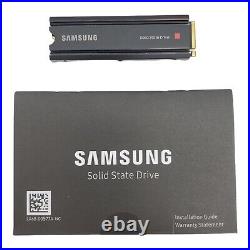 Samsung 980 PRO Heatsink 2TB Internal SSD PCIe Gen 4 x4 NVMe MZ-V8P2T0CW