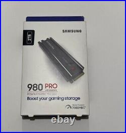 Samsung 980 PRO Heatsink 2TB Internal SSD PCIe Gen 4 x4 NVMe for PS5-NEW