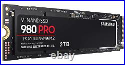 Samsung 980 PRO SSD 2TB PCIe NVMe Gen 4 Gaming M. 2 Internal Hard Drive