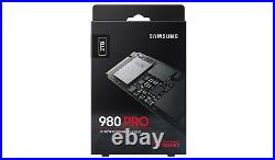 Samsung 980 PRO SSD 2TB PCIe NVMe Gen 4 Gaming M. 2 Internal Hard Drive