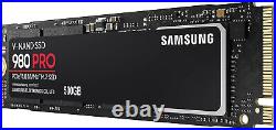 Samsung 980 PRO SSD-500GB, PCIe 4.0 NVMe Gen4, M. 2 Solid State Drive