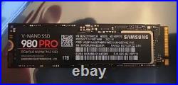 Samsung 980 Pro 1TB NVMe M. 2 SSD Drive Tested, Wiped