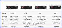 Samsung 980Pro SSD NVME M2 PCIe4.0 500G 1TB 2TB Internal Solid State Drive a Lot