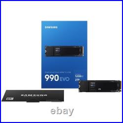 Samsung 990 EVO 2TB PCIe Gen 4x4 5x2 NVMe M. 2 2280 SSD Brand New Sealed