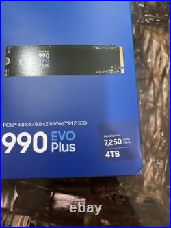 Samsung 990 EVO PLUS 4TB PCIe 5.0 x2 M. 2 Internal SSD MZ-V9S4T0B/AM Samsung 990 EVO PLUS 4TB PCIe 5.0 x2 M. 2 Internal SSD MZ-V9S4T0B/AM