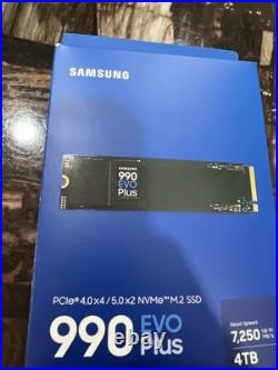 Samsung 990 EVO PLUS 4TB PCIe 5.0 x2 M. 2 Internal SSD MZ-V9S4T0B/AM Samsung 990 EVO PLUS 4TB PCIe 5.0 x2 M. 2 Internal SSD MZ-V9S4T0B/AM