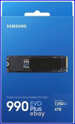 Samsung 990 EVO Plus 4TB NVMe M. 2 SSD PCIe MZ-V9S4T0 MZ-V9S4T0B/AM NEW SEALED