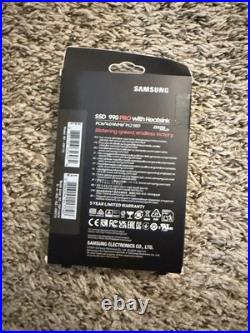 Samsung 990 PRO 1TB PCIe4.0 NVMe M. 2 SSD with Heatsink PS5 Ready