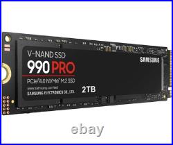 Samsung 990 PRO 2TB Internal SSD PCle Gen 4x4 NVMe Samsung 990 PRO 2TB Internal SSD PCle Gen 4x4 NVMe