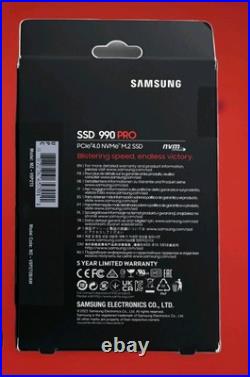 Samsung 990 PRO 2TB Internal SSD PCle Gen 4x4 NVMe Samsung 990 PRO 2TB Internal SSD PCle Gen 4x4 NVMe