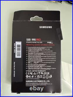 Samsung 990 PRO 2TB Internal SSD PCle Gen 4x4 NVMe M. 2 Unopened box Samsung 990 PRO 2TB Internal SSD PCle Gen 4x4 NVMe M. 2 Unopened box