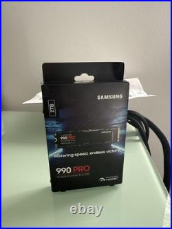 Samsung 990 PRO 2TB Internal SSD PCle Gen 4x4 NVMe M. 2 Unopened box Samsung 990 PRO 2TB Internal SSD PCle Gen 4x4 NVMe M. 2 Unopened box