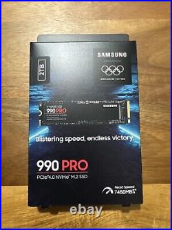 Samsung 990 PRO 2TB Internal SSD PCle Gen 4x4 NVMe New Sealed MZ-V9P2T0B/AM