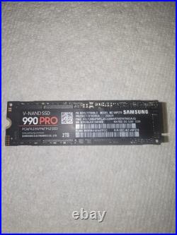 Samsung 990 PRO 2TB NVMe PCIe 4.0 M. 2 2280 (MZ-V9P2T0B/AM) Internal SSD
