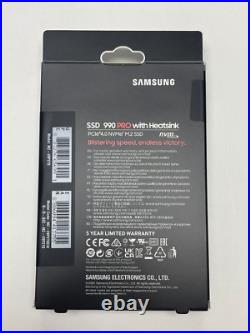 Samsung 990 PRO 2TB NVMe PCIe 4.0 x4 M. 2 Internal SSD with Heatsink MZ-V9P2T0CW Samsung 990 PRO 2TB NVMe PCIe 4.0 x4 M. 2 Internal SSD with Heatsink MZ-V9P2T0CW