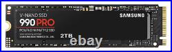 Samsung 990 PRO 2TB PCIe 4.0 NVMe M. 2 2280 SSD MZ-V9P2T0BW