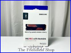 Samsung 990 PRO 2TB PCIe 4.0 NVMe M. 2 SSD with Heatsink PC/PS5