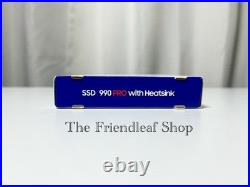 Samsung 990 PRO 2TB PCIe 4.0 NVMe M. 2 SSD with Heatsink PC/PS5