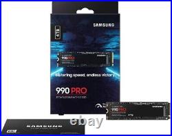 Samsung 990 PRO 4TB Internal SSD PCle Gen 4x4 NVMe MZ-V9P4T0B/AM NEW SEALED