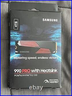 Samsung 990 PRO 4TB M. 2 2280 Internal SSD MZ-V9P4T0CW SEALED