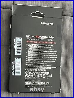 Samsung 990 PRO 4TB M. 2 2280 Internal SSD MZ-V9P4T0CW SEALED