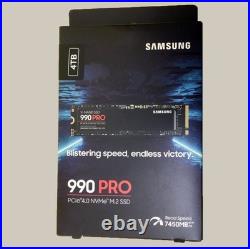Samsung 990 PRO 4TB PCIe 4.0 x4 NVMe 7,450MB/s M. 2 2280 SSD (MZ-V9P4T0B/AM)