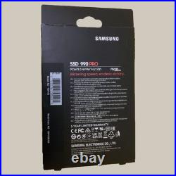Samsung 990 PRO 4TB PCIe 4.0 x4 NVMe 7,450MB/s M. 2 2280 SSD (MZ-V9P4T0B/AM)