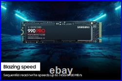Samsung 990 PRO 4TB PCIe 4.0 x4 NVMe 7,450MB/s M. 2 2280 SSD (MZ-V9P4T0B/AM)
