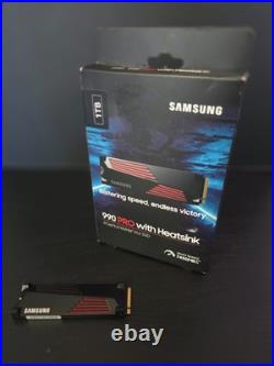 Samsung 990 PRO with Heatsink 1TB M. 2 2280 PCIe NVMe Internal SSD Black