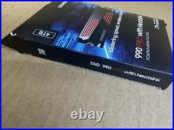 Samsung 990 PRO with Heatsink 4TB PCIe 4.0 NVMe M. 2 SSD (MZ-V9P4T0) NEW SEALED