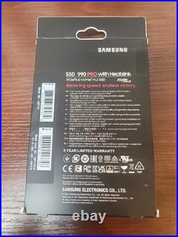 Samsung 990 Pro 1TB With Heatsink. PCle 4.0 NVME M. 2 SSD
