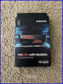 Samsung 990 Pro 2TB with Heatsink NVMe M. 2 SSD PCIe 4.0