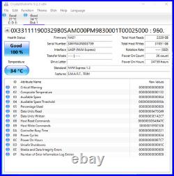Samsung MZ-1LB9600 PM983 960GB 2.5 M. 2 PCIe3 NVMe MZ1LB960HAJQ-000G5 SSD