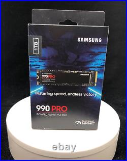 Samsung (MZ-V9P1T0) 990 Pro SSD M2 NVMe PCIe 4.0 1TB Black