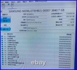 Samsung PM1733 3.84TB SSD NVME MZWLJ3T8HBLS-00007 MZ-WLJ3T80 U. 2 PCIE 4.0 X4