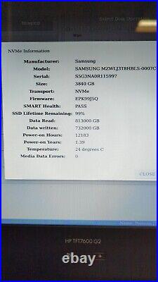 Samsung PM1733 3.84TB SSD NVME MZWLJ3T8HBLS-0007C MZ-WLJ3T80 U. 2 PCIE 4.0 X4