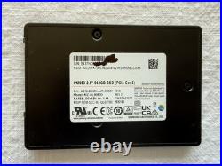 Samsung PM983 960GB 2.5 NVMe PCIe Gen 3 SSD U. 2 MZ-QLB9600 MZQLB960HAJR-00007