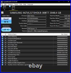 Samsung PM9A1 2TB M. 2 PCIe GEN 4 NVME SSD MZVL22T0HBLB-00BH7 MZ-VL22T0B SSD