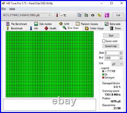 Samsung PM9A3 1.88TB Rev1 M. 2 NVMe 22110 PCIe 4.0x4 MZ1L21T9HCLS-00AFB Healt88%