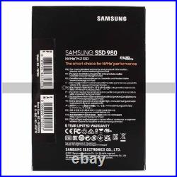 Samsung SSD 980 250GB/500GB/1TB/2TB NVMe PCIe M. 2 2280 MLC Solid State Drive Lot