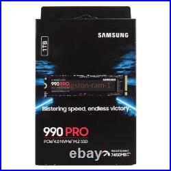Samsung SSD 990 PRO 1TB 2TB 500GB PCIe Gen 4.0x4 Solid State Drive For Laptop