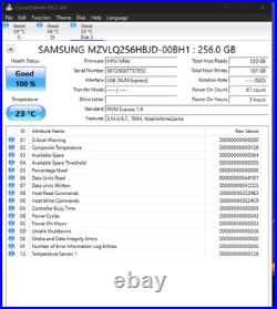 Samsung/WD 256GB NVMe PCIe Gen3 x4 M. 2 2280 SSD (20x SSD)